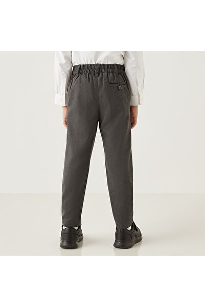 Juniors Set of 2- Solid Full Length Pants with Button Closure and Pockets