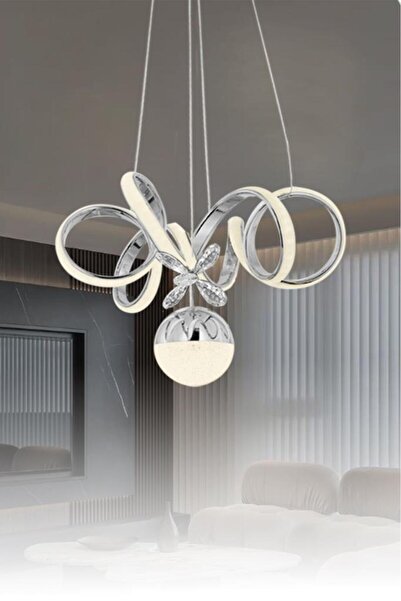 Eray Aydınlatma 9168-1 Krom Kristal Taşlı Led Avize