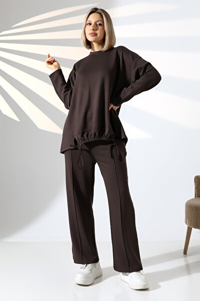 lubiti Tesettür Modal Büzgülü Sports Suit