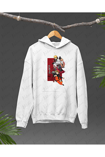 Nulivez هوديي كبير الحجم للجنسين مطبوع بتصميم أنيمي ناروتو، عالي الجودة