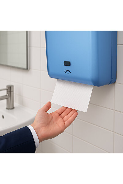 Merwish Photocell Machine Compatible Paper Towels – 6 Rolls (100% Pure Cellulose, 2-Ply, 21 cm Width)