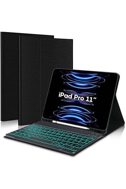 Casey Studios iPad Pro 11" 2022/2021/2020/2018 Illuminated Keyboard Case, Adjustable Angles, USB-C Port