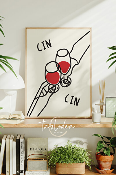 tablodea Ilustrație cu pahare de vin Decor pentru bar Poster înrămat Pictură ...