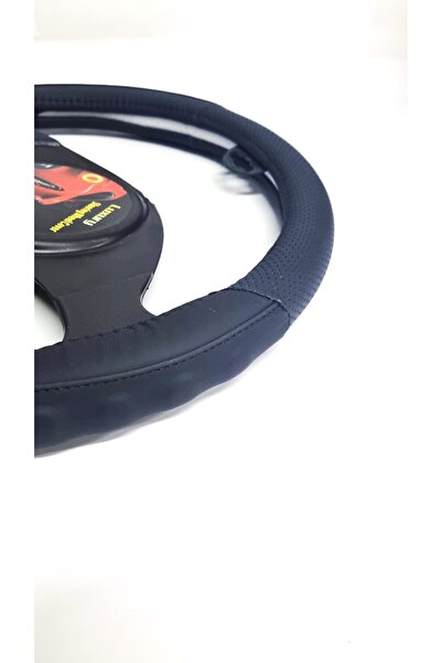 PARADOX SINCE 1992 Steering Wheel Cover Genuine Leather Black LUX Profil Sport 37-39cm