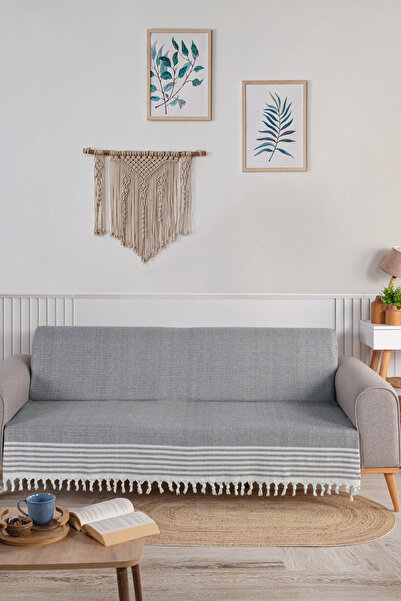 Babada Home 175X210Cm Drop Pattern - Fringe Tied Sofa Cover