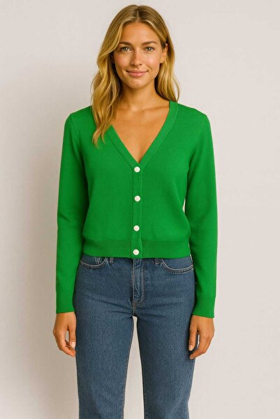 VAKKUM HIRKA DÜĞMELİ YEŞİL