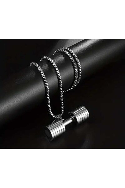 Kaan Accessoire قلادة دمبل للياقة البدنية من الفولاذ المقاوم للصدأ، إكسسوارات...