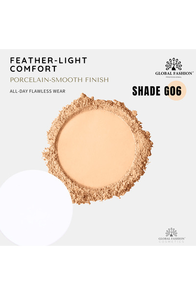 global fashion Global Fashion matte finish powder, 12g, G06
