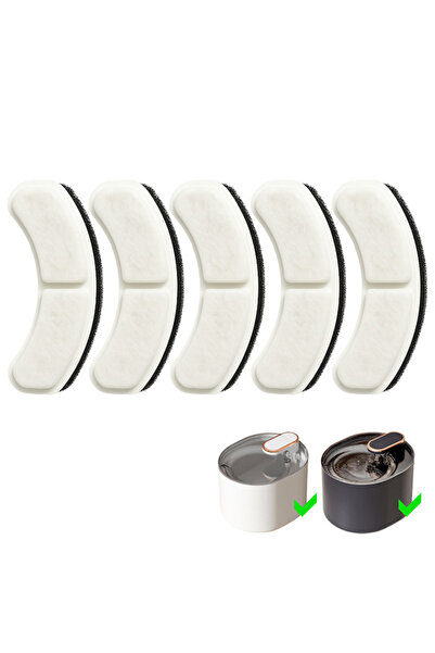 NEXTLY 3-Stage Water Fountain Filters for Pets - Set of 5, Non-Toxic, Improve...