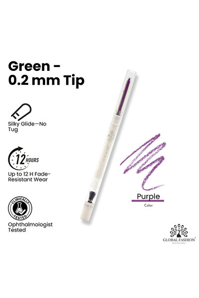 global fashion Soft gel eyeliner, Global Fashion, Purple with glitter