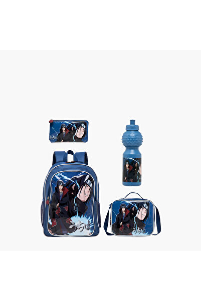 TV TOKYO مجموعة حقيبة ظهر مطبوعة برسومات ناروتو، مكونة من 5 قطع - 16 بوصة