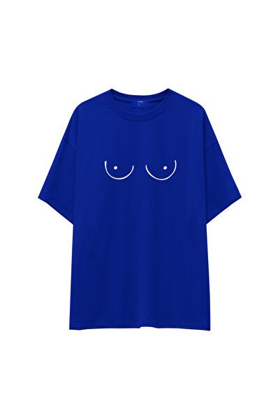 The Lucid Lab Uncensored Oversized T-Shirt - Blue