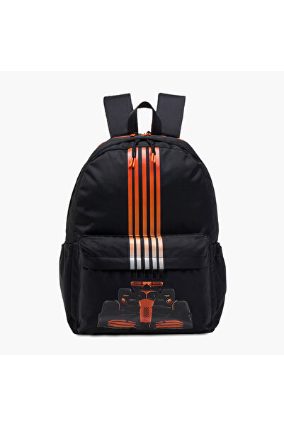 Juniors حقيبة ظهر مطبوعة بسيارة مع أحزمة كتف قابلة للتعديل وسحاب للإغلاق - 18...