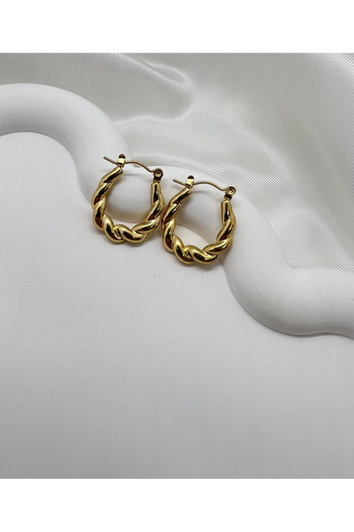 Lumel Takı Halka Çelik Küpe