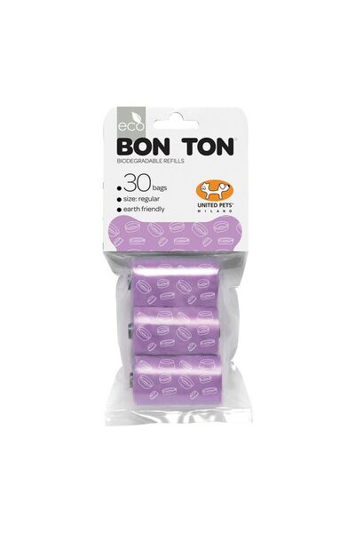 UNITED PETS Pungi igienice Bon Ton Regular Dog Lila (3 x 10 buc)