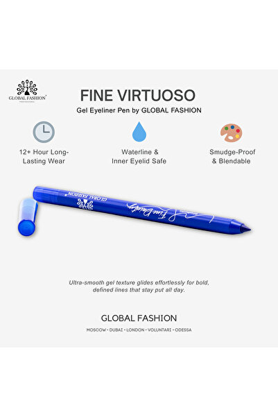 global fashion Creion-gel de ochi, Global Fashion, 05, blue