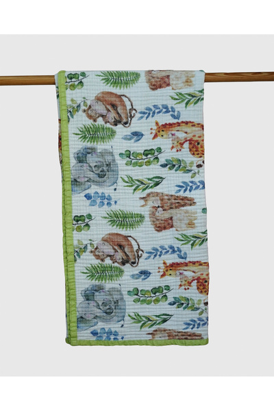 Mimiko غطاء موسلين 4 طبقات 100% قطن عضوي فائق النعومة وقابل للتنفس للأطفال وا...