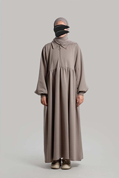 Emare Φόρεμα από βαμβάκι Ahsen - Βιζόν