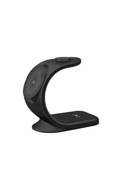 Doty Încărcător wireless Bolt Charger 3 în 1, compatibil cu iPhone 12, negru