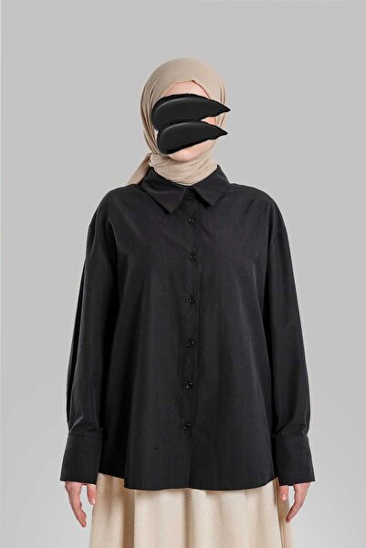 Emare Basic Hijab Shirt - Black
