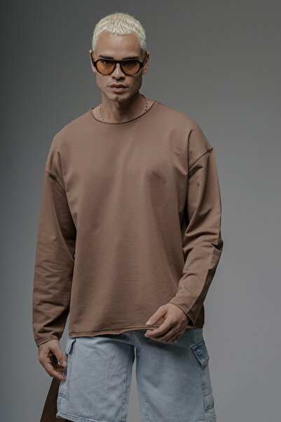 Butik Trend Biz Dirty Collar Оверсайз пуловер без детайли