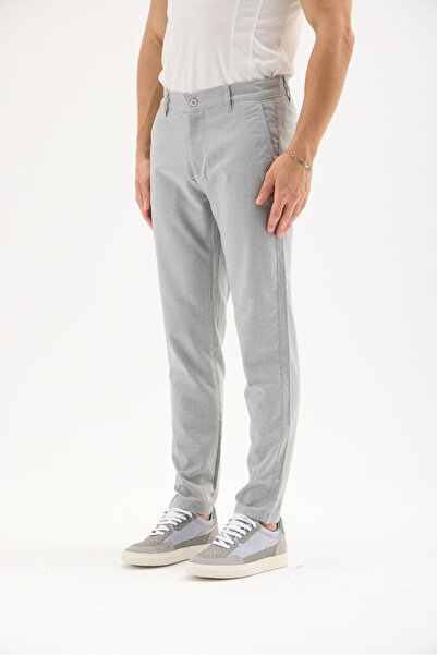 RAVANELLI Kemerli Bel Comfort Fit Likralı Erkek Pantolon
