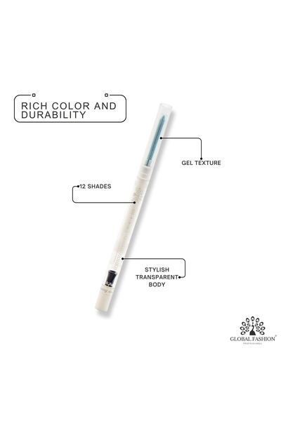 global fashion Creion de ochi moale, gel, Global Fashion, Cristal cu sclipici