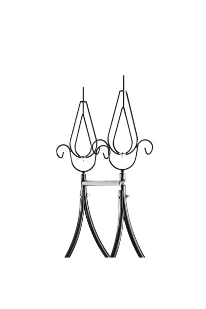 MACVI ® Decorative Garden Pergola, Gothic style, sturdy metal, 240x150x37 cm, plant support.