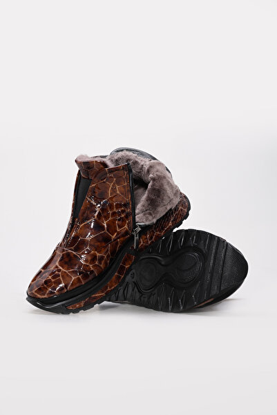 FAST STEP Genuine Leather & Fur Women's Classic Boots 254Kza120