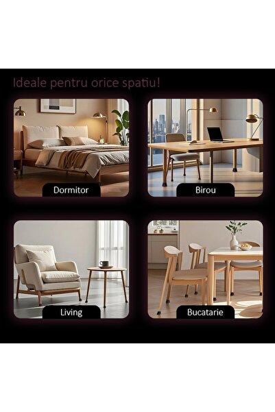 NEXTLY Chair/Furniture Leg Protectors, Silicone-Felt, Scratch/Noise-Proof, 16-Pack, Black-Maroon