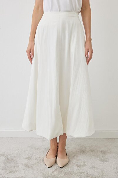 TERZİ DÜKKANI Bella Balon Skirt Ecru