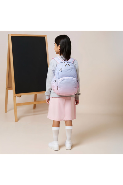 Juniors Ombre Backpack with Adjustable Straps and Zip Closure - 17 inches