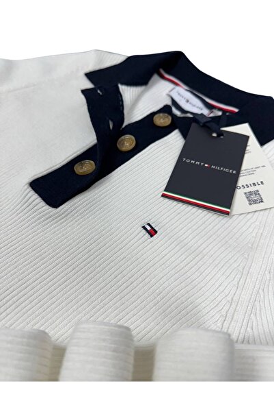 Tommy Hilfiger Plus _Tommyhilfiger Half-Button Polo Neck Knitwear Sweater