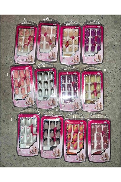 global fashion Set 24 unghii false, Global Fashion, culoare roz, 1-12