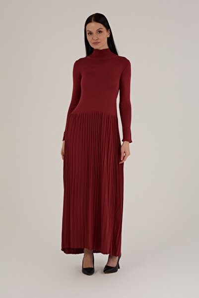 Jupe Women's Pleated Detailed Knitwear Dress 1405