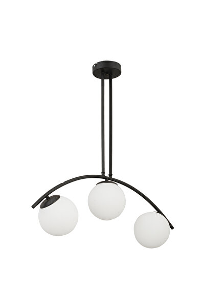 Apliqa Lustra HubRom, FRALDE 3472-03-BL 75x72 cm 3xE27-60W Negru