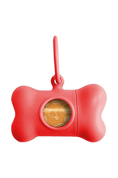 UNITED PETS Dispenser de pungi pentru animale de companie Bon Ton Classic Dog Roșu (8 x 4,2 x 5 cm)