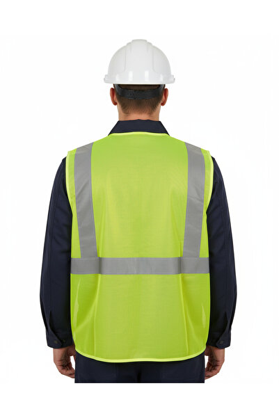 PandaForma Hi-Vis Reflective Engineer Warning Vest