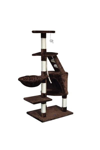Gloria Cat scratching post 55 x 40 x 120 cm Brown Wood Paper Sisal