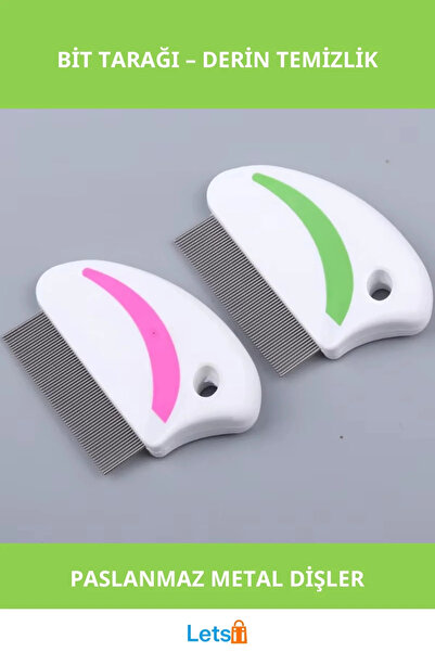 Letsii مشط معدني مريح لتشريح الحشرات للحيوانات الأليفة