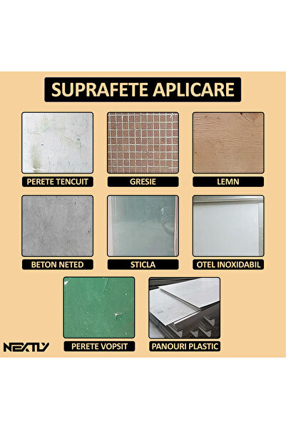 NEXTLY 3D Self-Adhesive Vinyl Wallpaper, 19.6 sqm, Orange, Waterproof, Easy Installation