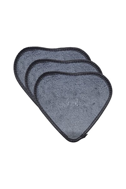 NEXTLY Heart-Shaped Microfiber Mop Refills Set of 3 - Reusable & Washable - Grey - Multi-Surface Use