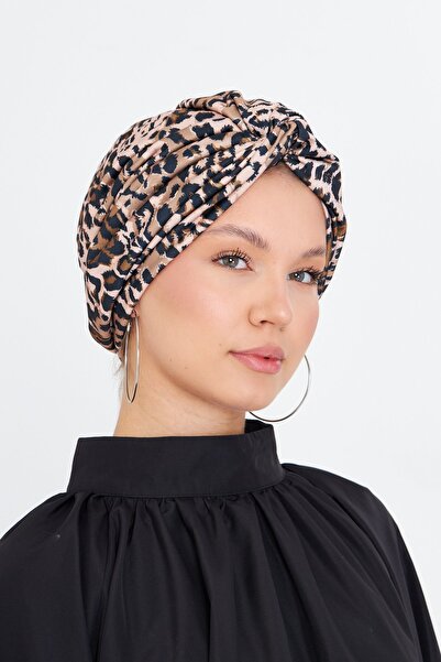 HÜRREM BONE Μαντίλι Τσόκερ Μονόχρωμο Μοτίβο Λεοπάρ 2511_06
