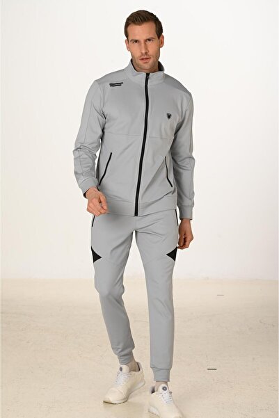 Marco Ferry Fleece-Lined Dalgıç Men's Tracksuit Set Gray 5255-g