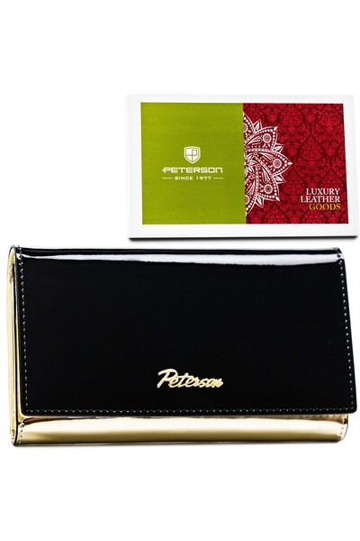 Other Portofel Peterson sk. PTN 1N-466-6822 Negru-Auriu