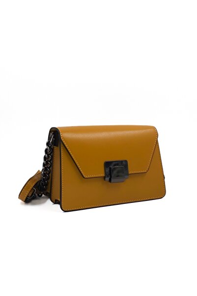 Posete Fagaras Poseta Piele Emilia - Mustar, Geanta Casual din Piele Naturala...