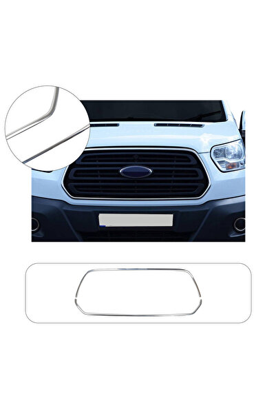 ServetDizaynOto Ford Transit Uyumlu 2014-2019 Krom Ön Panjur Çerçevesi 2 Parç...