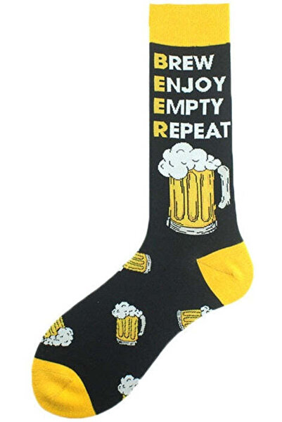 OEM Long Funny Socks, Beer 'Brew - Enjoy - Empty - Repeat' – One Size