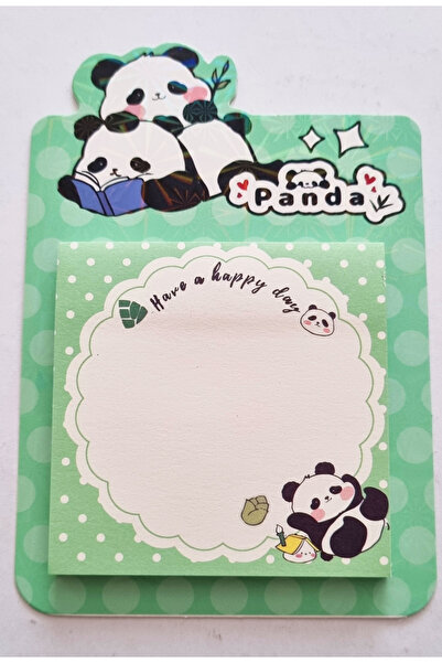 Modellino Hârtie adezivă pentru note Green Panda 50 coli 70x80mm - cu floare ...