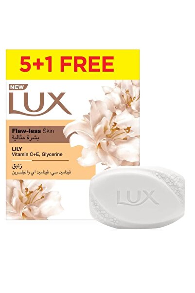 LUX Lily Soap with Vitamin C & E and Glycerin - 6 x 75g